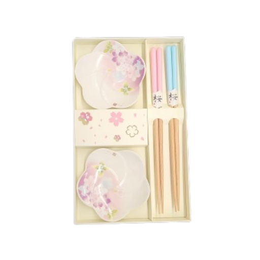 Jade Temple - Essstäbchenset Mit Dippschalen Sakura (1pc)