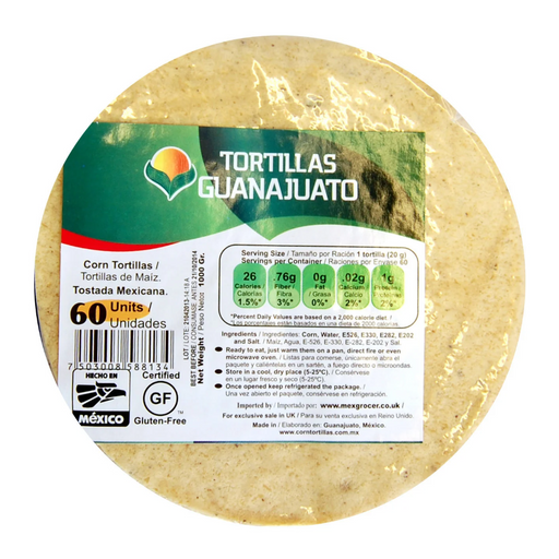 Tortillas Guanajuato - Mexicana 12cm (60pcs) 1kg