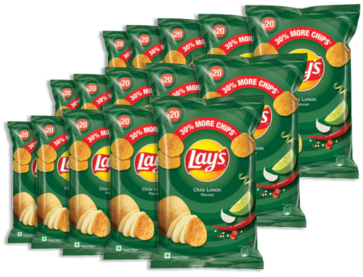 Lays Chips - Chilli Lemon 52gm Bundle (choose your Quantity)
