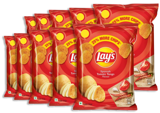 Lays Chips - Spanish Tomato Tango 52gm Bundle (choose your Quantity)