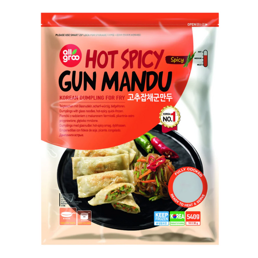 Frozen All Groo Gun Mandu Dumpling - Hot Spicy 540gm (only Berlin Delivery)