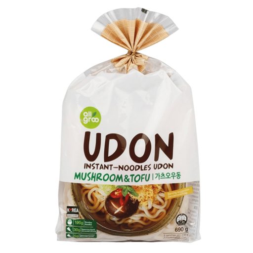 All Groo Instant Udon Noodles - Mushroom & Tofu 690gm