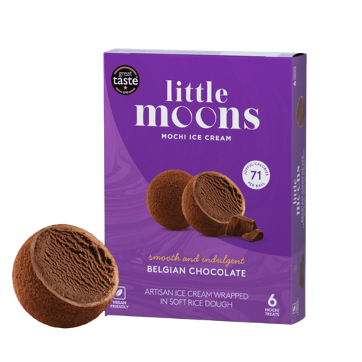 Frozen Little Moons Mochi Ice Cream - Belgian Chocolate 192gm