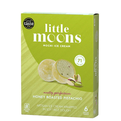 Frozen Little Moons Ice Cream - Honey Roasted Pistachio 192gm