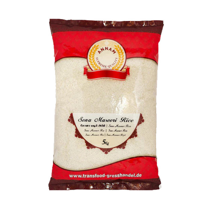 Annam Sona Masoori Rice 5kg (bbe: 10.2026 // 12.2027)